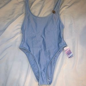 Brand New Light Blue One Piece Bathing Suit